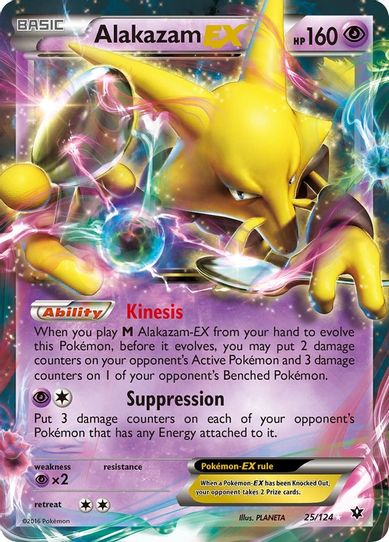 Alakazam EX (25/124) [XY : Fates Collide]