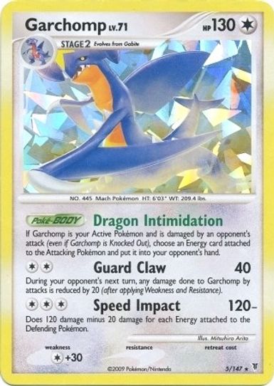 Garchomp 5/147 (Cracked Ice Holo) [Deck Exclusives]