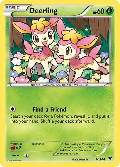 Deerling (8/124) [XY : Fates Collide]