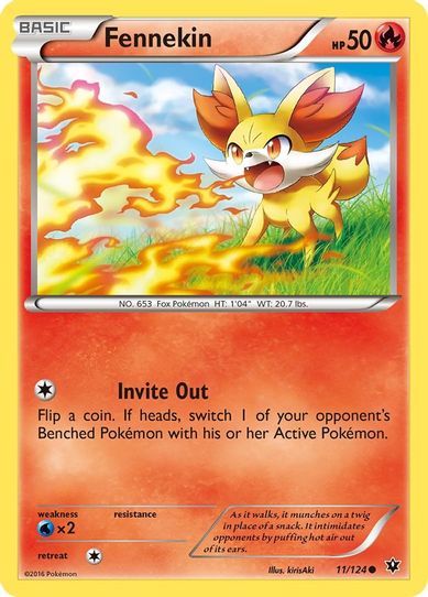Fennekin (11/124) [XY : Fates Collide]