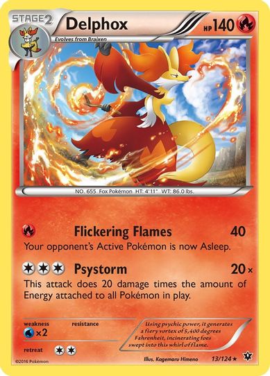 Delphox (13/124) [XY : Fates Collide]
