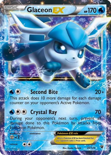 Glaceon EX (20/124) [XY : Fates Collide]