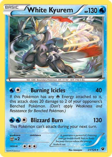 White Kyurem (21/124) [XY : Fates Collide]