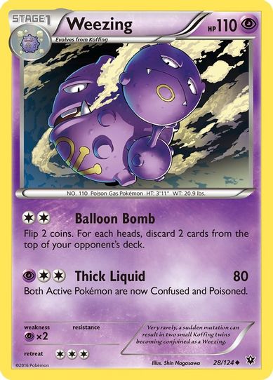 Weezing (28/124) [XY : Fates Collide]