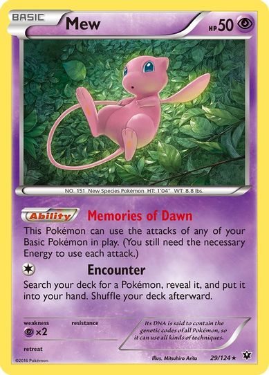 Mew (29/124) [XY : Fates Collide]
