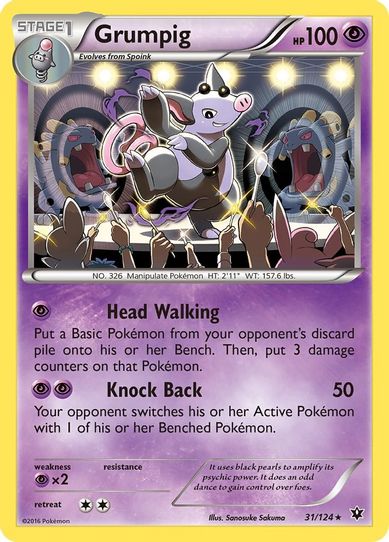 Grumpig (31/124) [XY : Fates Collide]