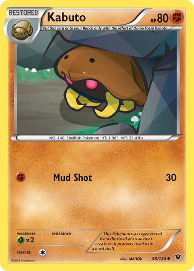 Kabuto (38/124) [XY : Fates Collide]