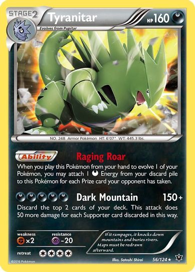 Tyranitar (56/124) [XY : Fates Collide]