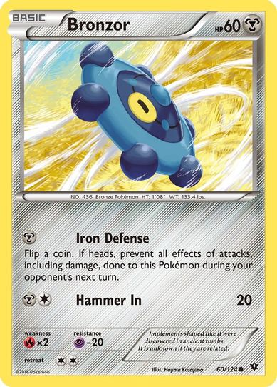 Bronzor (60/124) [XY : Fates Collide]