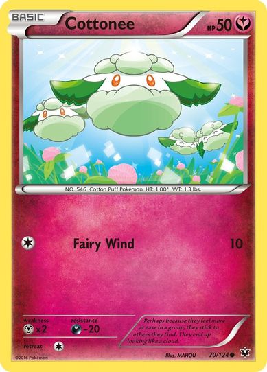 Cottonee (70/124) [XY : Fates Collide]