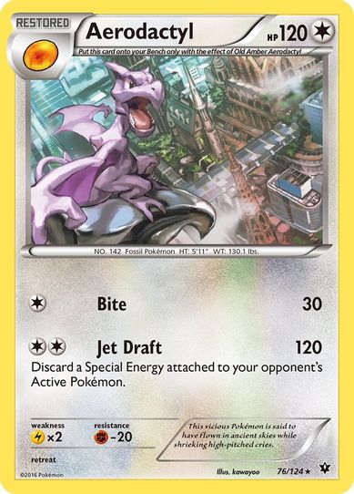 Aerodactyl (76/124) [XY : Fates Collide]