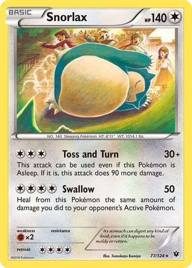 Snorlax (77/124) [XY : Fates Collide]