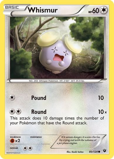Whismur (80/124) [XY : Fates Collide]