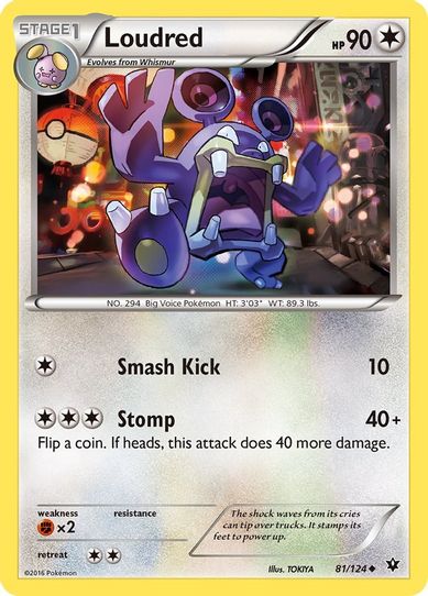 Loudred (81/124) [XY : Fates Collide]