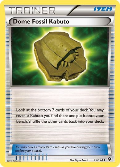 Dome Fossil Kabuto (96/124) [XY : Fates Collide]
