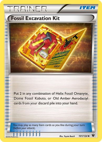 Fossil Excavation Kit (101/124) [XY : Fates Collide]