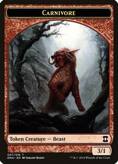 Carnivore Token (7) [Eternal Masters]