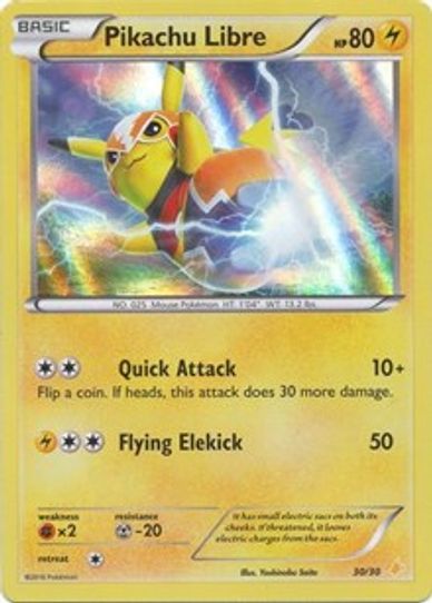 Pikachu Libre ( - Holo) (30/30) [XY Trainer Kit: Pikachu Libre & Suicune]