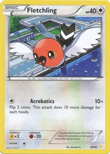 Fletchling (16/30) [XY Trainer Kit: Pikachu Libre & Suicune]