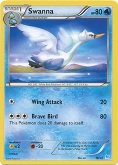 Swanna (27/30) [XY Trainer Kit: Pikachu Libre & Suicune]