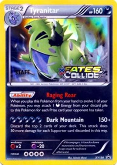 Tyranitar (Staff Prerelease) [XY Promos]