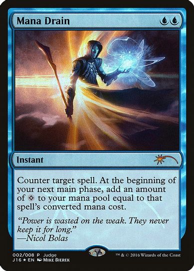 Mana Drain (2) [Judge Promos]
