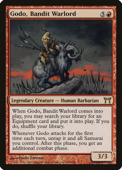 Godo, Bandit Warlord (169) [Champions of Kamigawa]