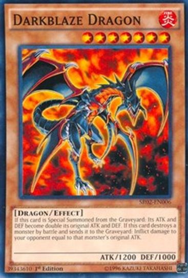 Darkblaze Dragon (SR02-EN006) [Structure Deck: Rise of the True Dragons]