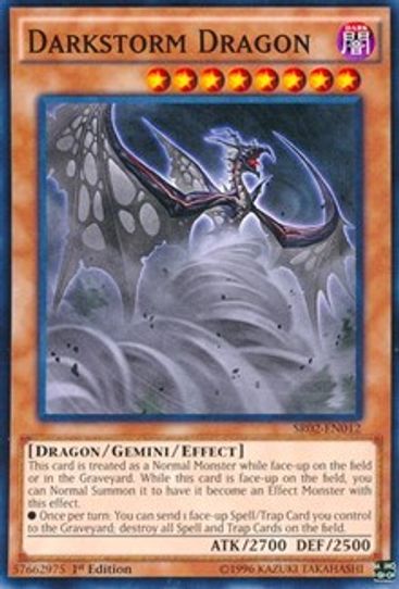 Darkstorm Dragon (SR02-EN012) [Structure Deck: Rise of the True Dragons]