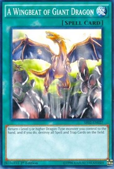 A Wingbeat of Giant Dragon (SR02-EN027) [Structure Deck: Rise of the True Dragons]