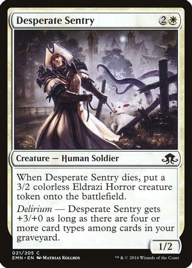 Desperate Sentry (21) [Eldritch Moon]