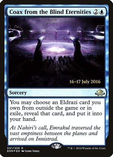 Coax from the Blind Eternities (51) [Prerelease Cards]