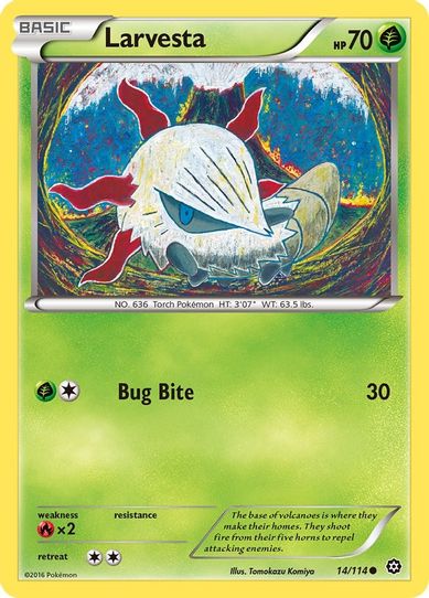 Larvesta (14/114) [XY: Steam Siege]