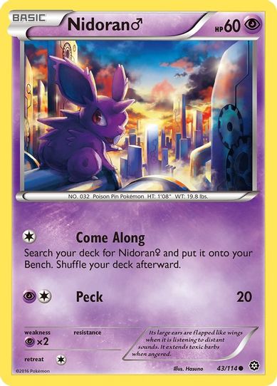 Nidoran M (43/114) [XY: Steam Siege]