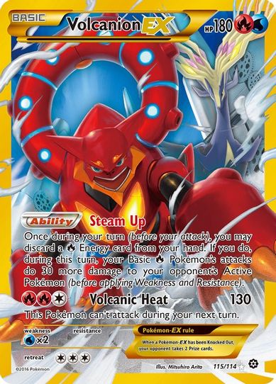 Volcanion EX (Secret) (115/114) [XY: Steam Siege]