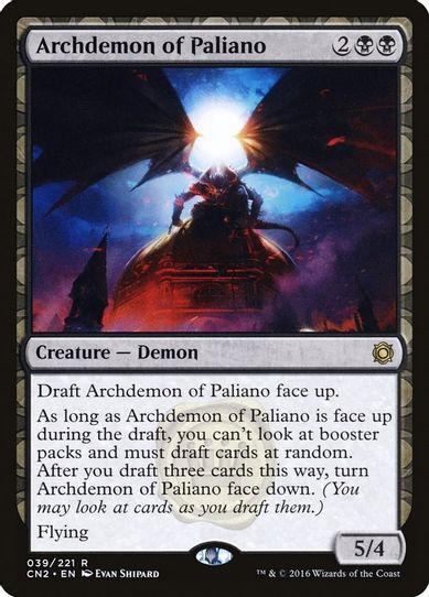 Archdemon of Paliano (39) [Conspiracy: Take the Crown]