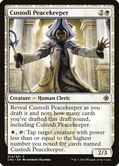 Custodi Peacekeeper (14) [Conspiracy: Take the Crown]