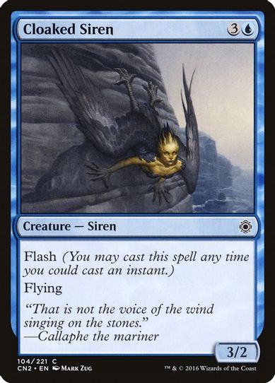 Cloaked Siren (104) [Conspiracy: Take the Crown]