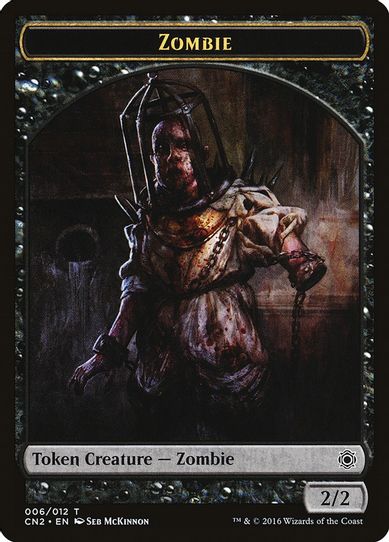 Zombie Token (6) [Conspiracy: Take the Crown]