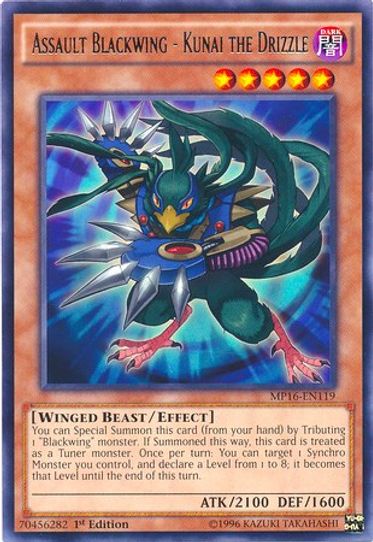 Assault Blackwing - Kunai the Drizzle (MP16-EN119) [2016 Mega-Tins Mega Pack]