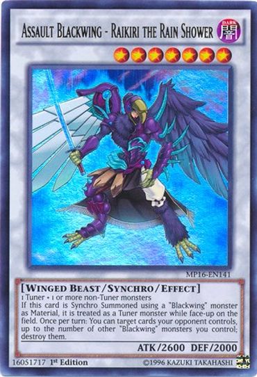 Assault Blackwing - Raikiri the Rain Shower (MP16-EN141) [2016 Mega-Tins Mega Pack]