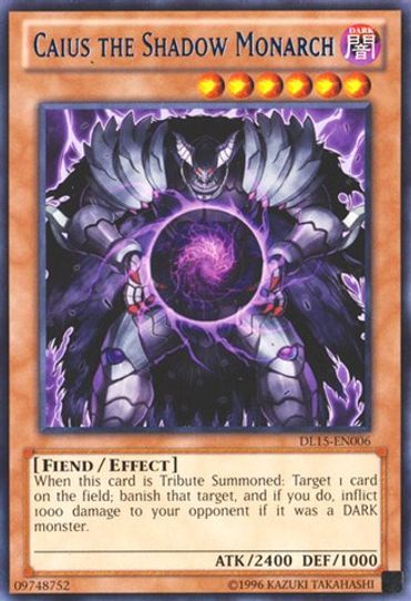 Caius the Shadow Monarch (Blue) (DL15-EN006) [Duelist League Promo]