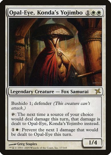 Opal-Eye, Konda's Yojimbo (17) [Betrayers of Kamigawa]