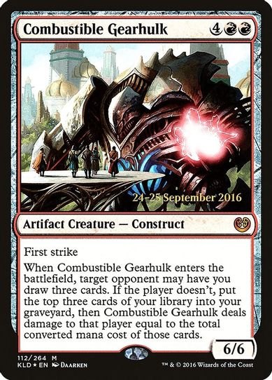 Combustible Gearhulk (112) [Prerelease Cards]