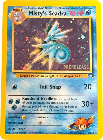 Misty's Seadra (Prerelease Promo) (9/63) [WoTC Promo]
