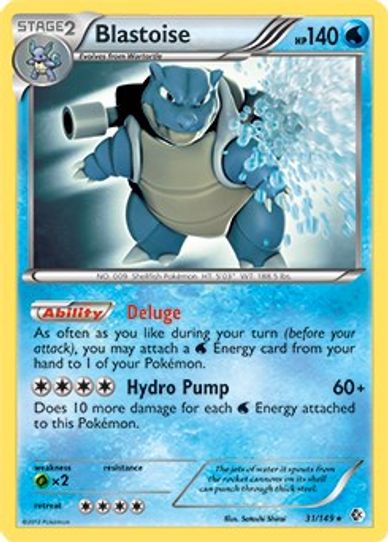 Blastoise (BW Boundaries Crossed) (31/203) [Deck Exclusives]