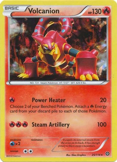 Volcanion 25/114 (Cracked Ice Holo) [Deck Exclusives]