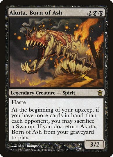 Akuta, Born of Ash (61) [Saviors of Kamigawa]