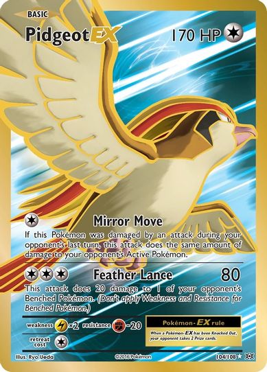 Pidgeot EX (Full Art) (104/108) [XY: Evolutions]