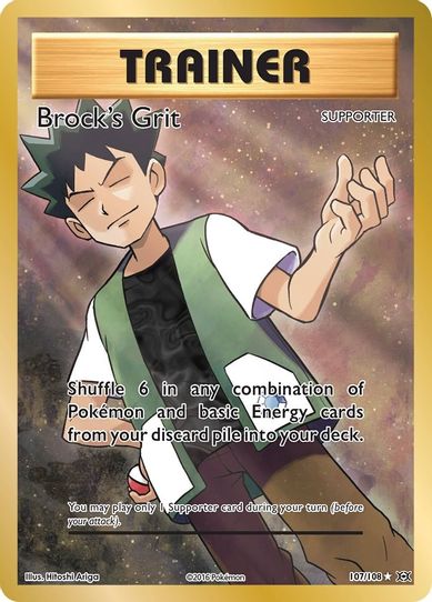 Brock's Grit (Full Art) (107/108) [XY: Evolutions]